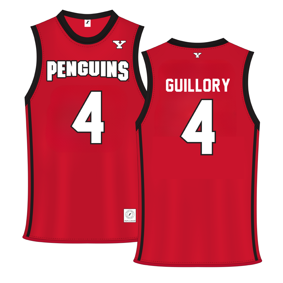 Youngstown State University Red Basketball Jersey - #4 Elijah Guillory