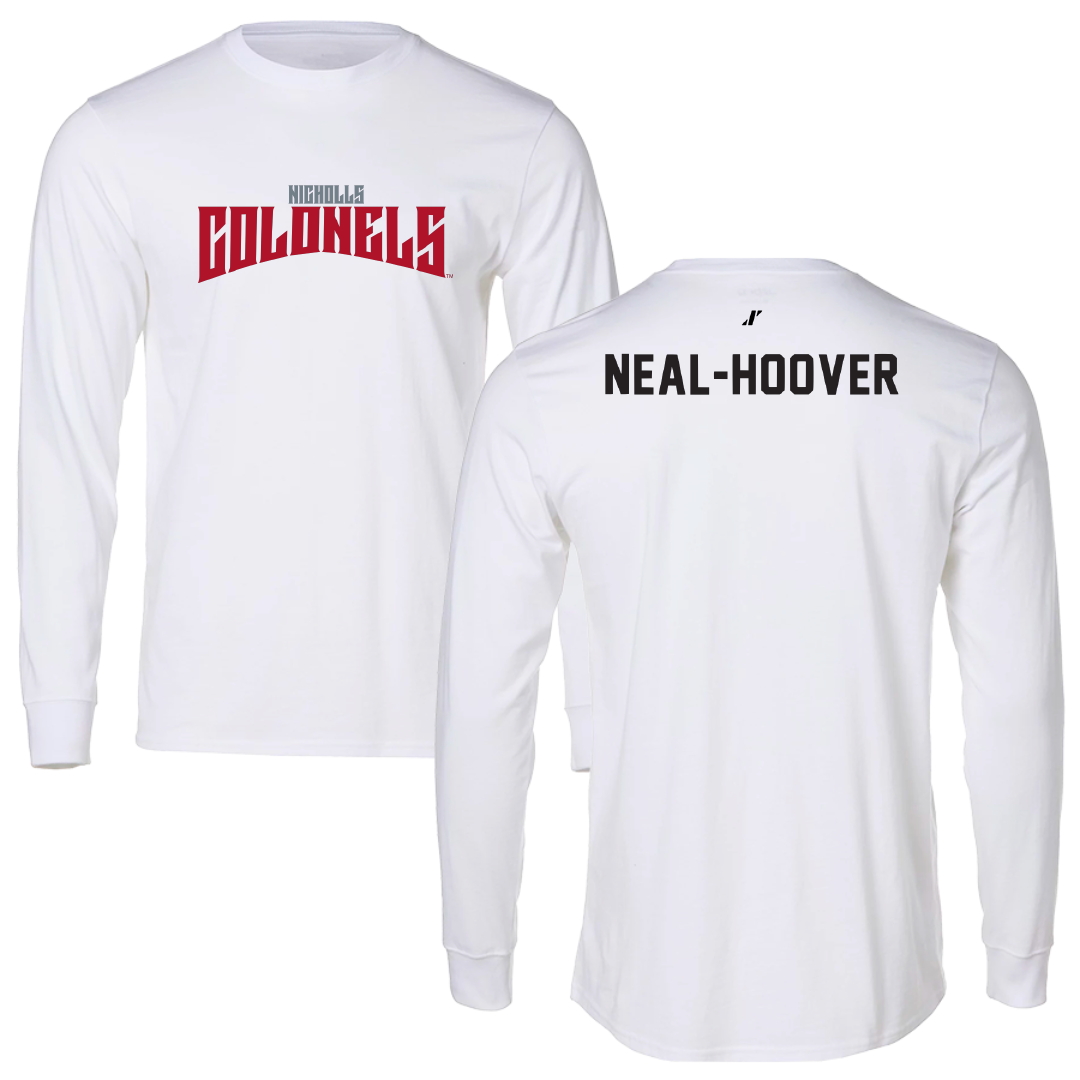 Nicholls State University TF and XC White Classic Long Sleeve - Cherie Neal-Hoover