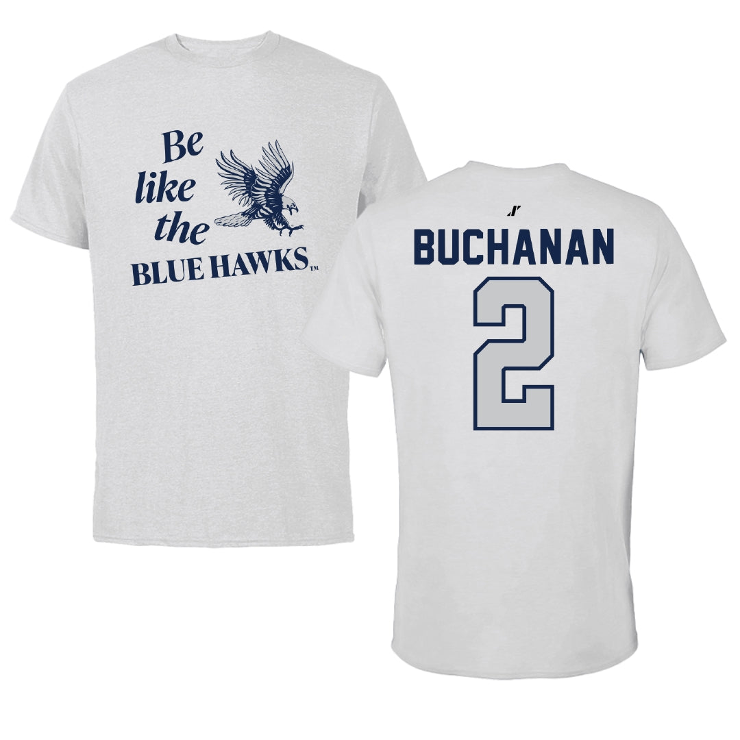 Dickinson State University Baseball Light Gray Be Like Us Tee - #2 Jace Buchanan