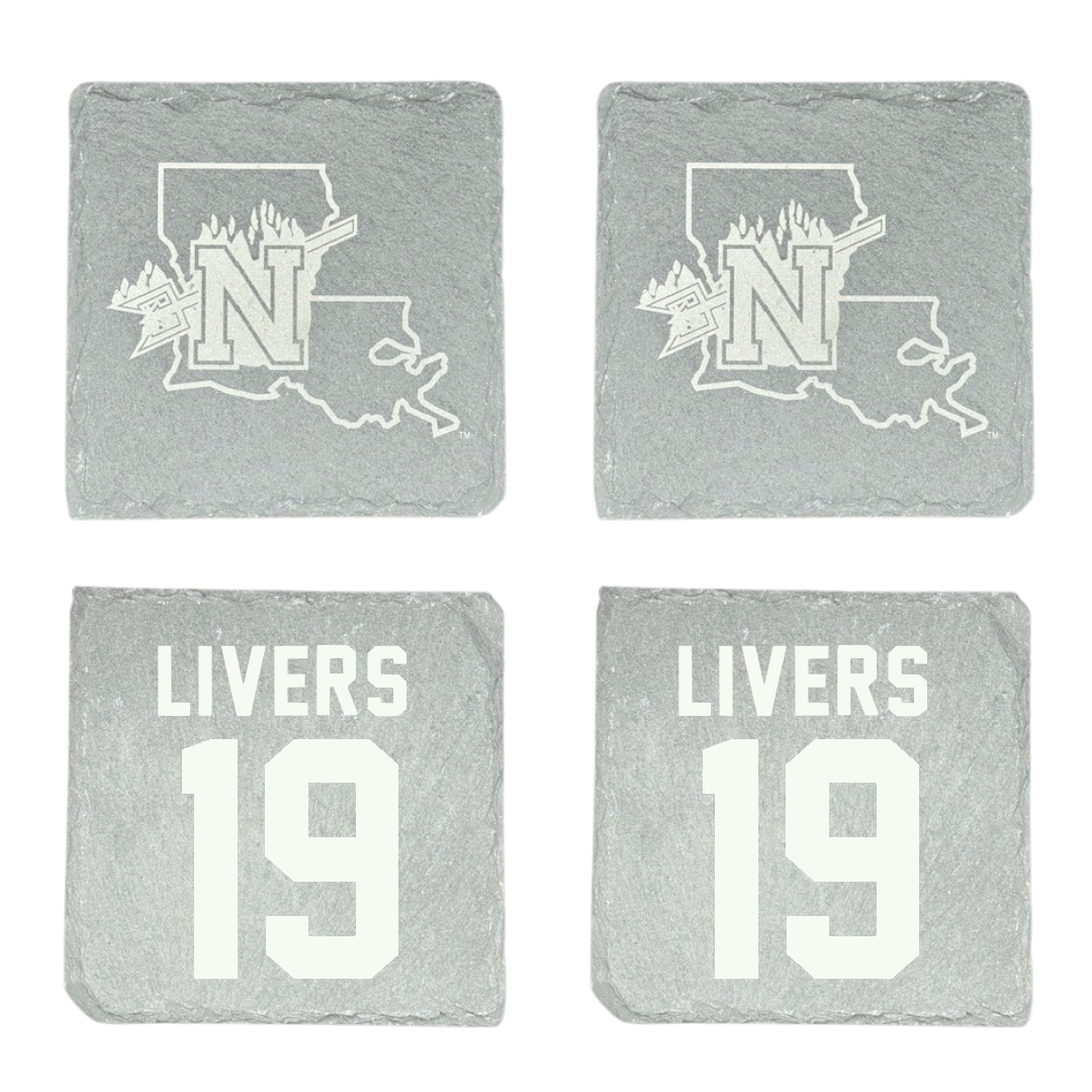 Northwestern State University Softball Stone Coaster (4 Pack)  - #19 Sophia Livers