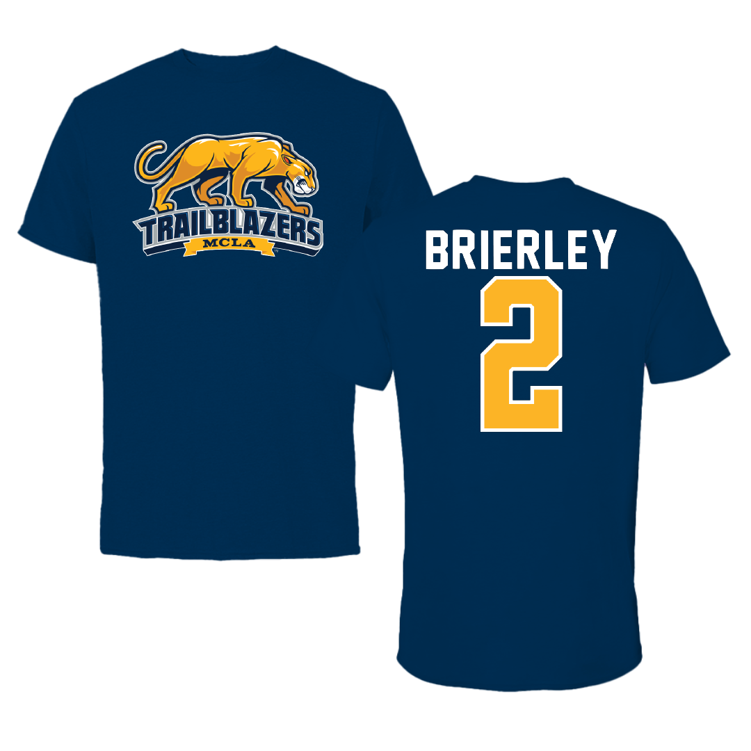 Massachusetts College of Liberal Arts Lacrosse Navy Performance Tee - #2 Neal Brierley
