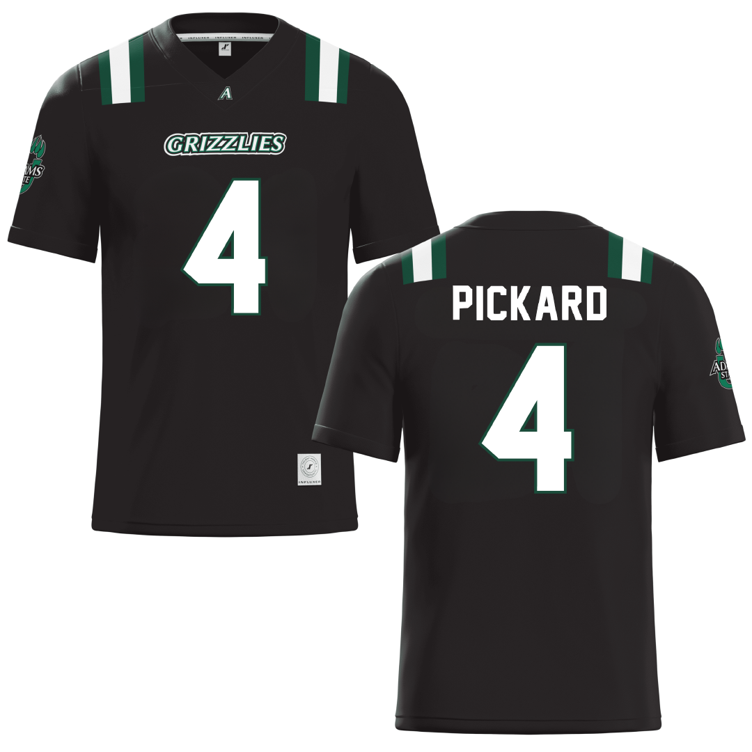 Adams State University Black Football Jersey - #4 Mykaila Pickard