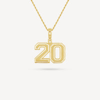 Gold Presidents Pendant and Chain - #20 Morgan White