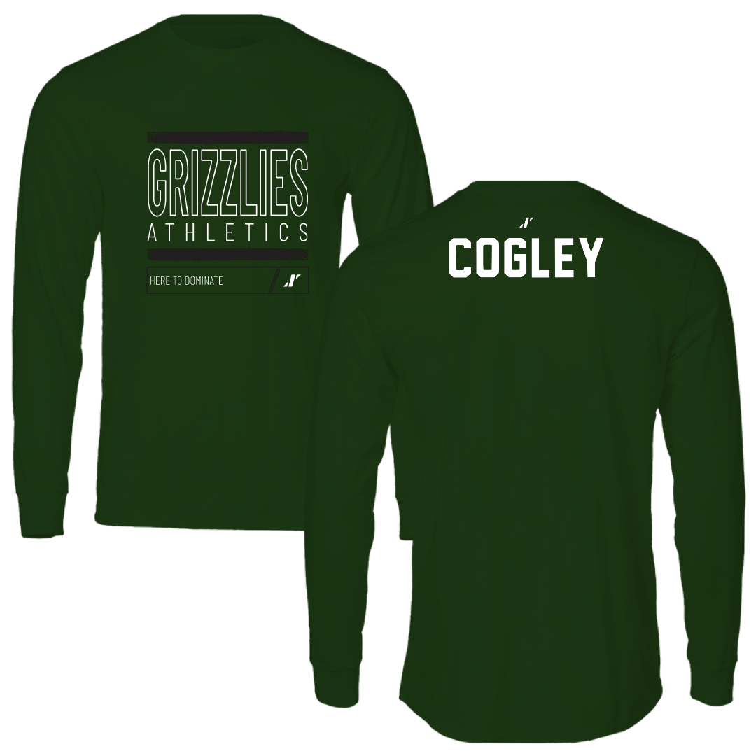 Adams State University TF and XC Forest Green Dominate Performance Long Sleeve - Kien Cogley