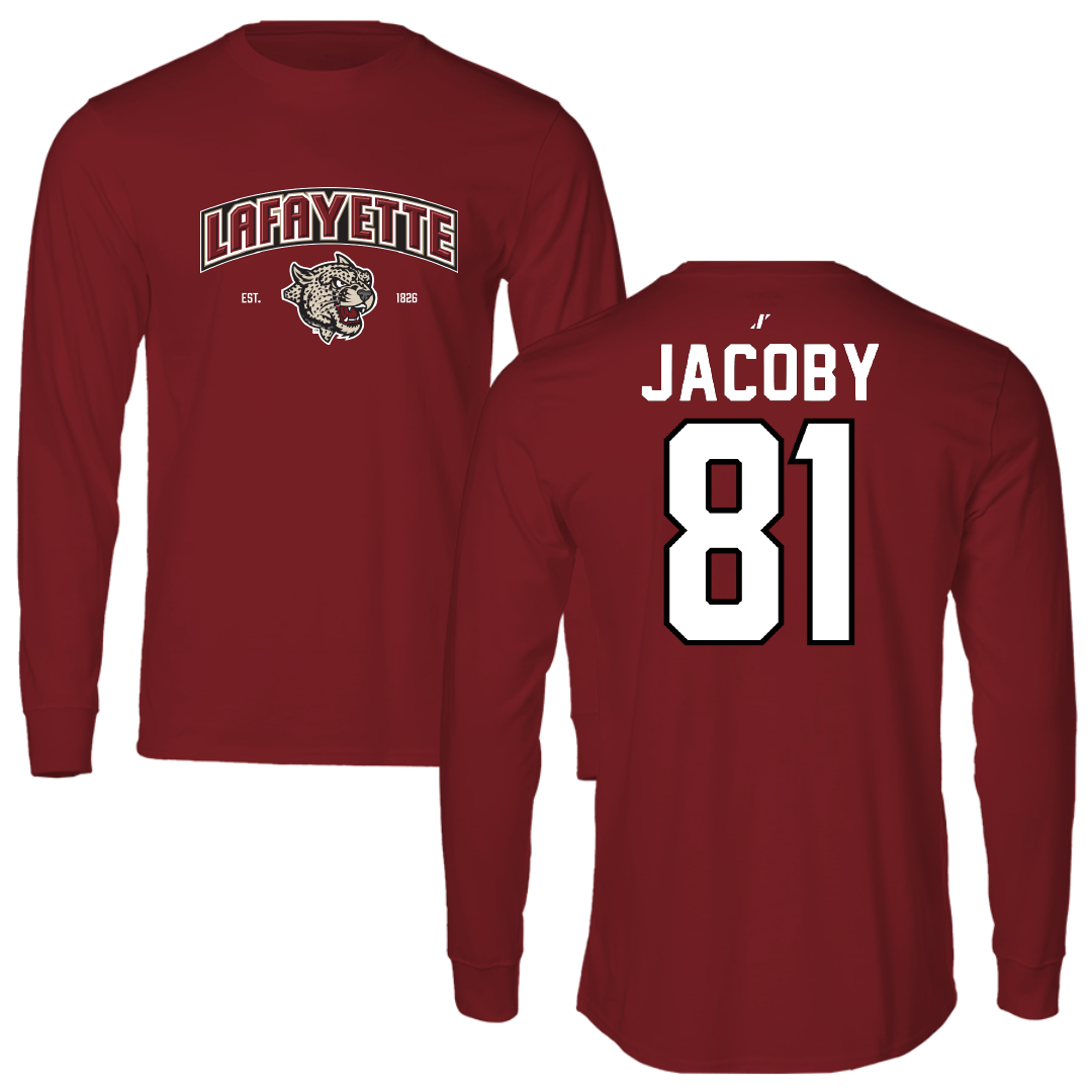 Lafayette College Football Cardinal General Long Sleeve - #81 Carson Jacoby