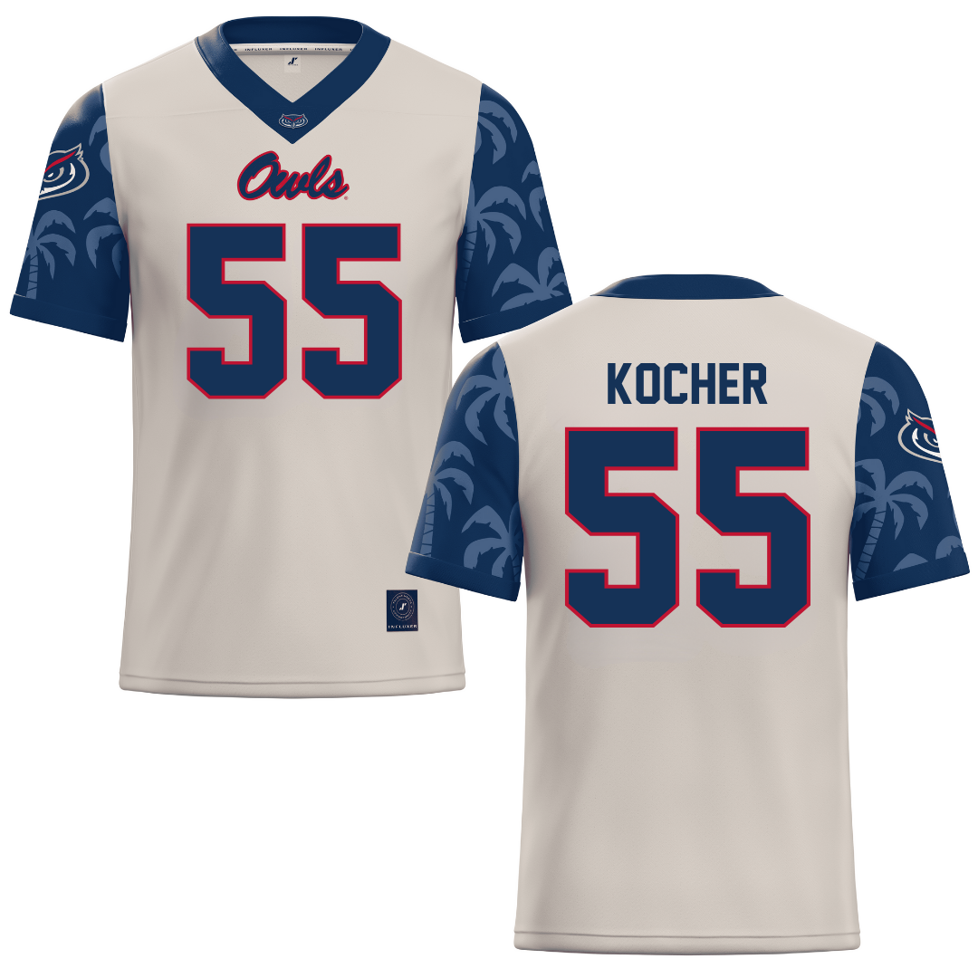 Florida Atlantic University Sand Football Jersey - #55 Alexander Kocher