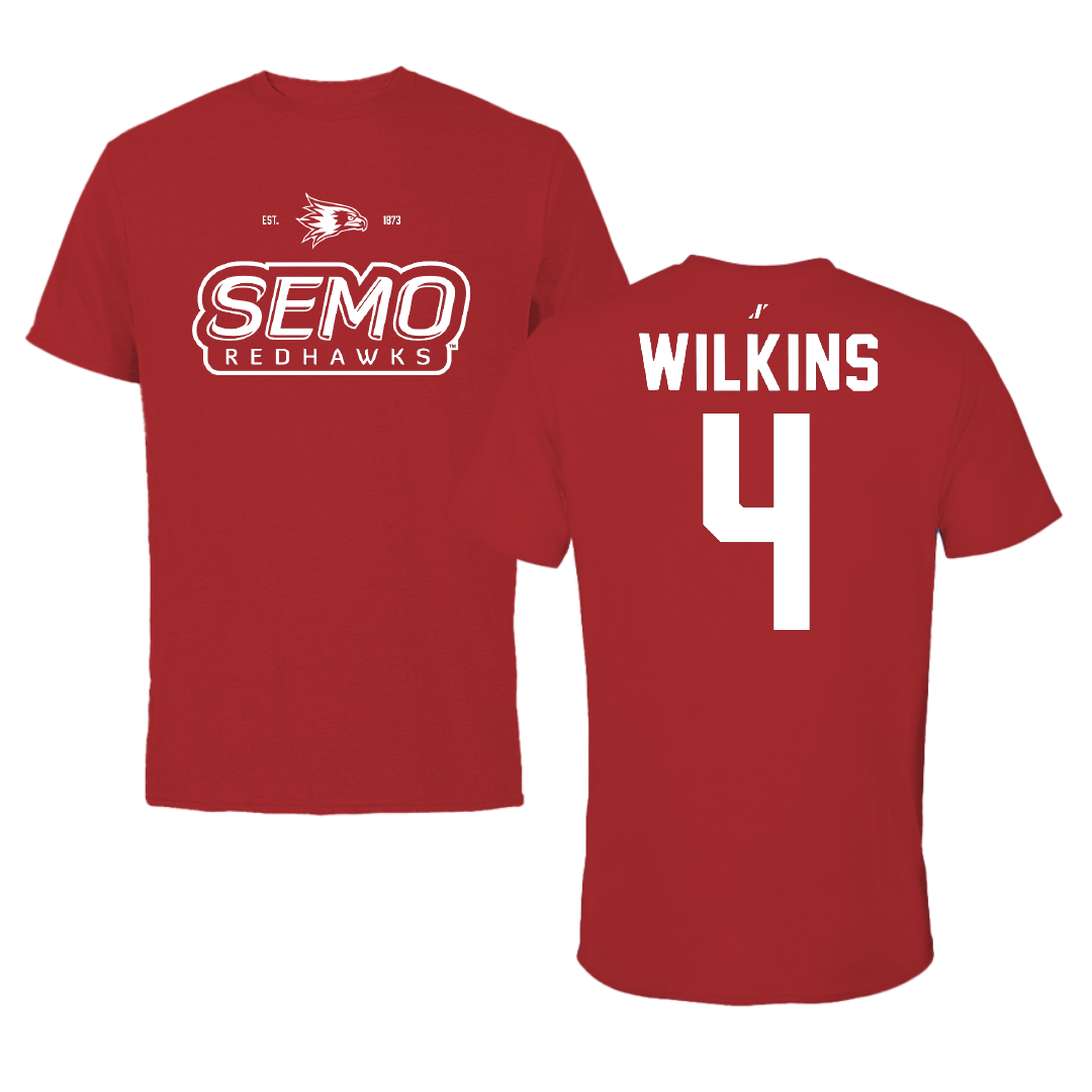 Southeast Missouri State University Softball Canvas Red General Tee - #4 Kinley Wilkins