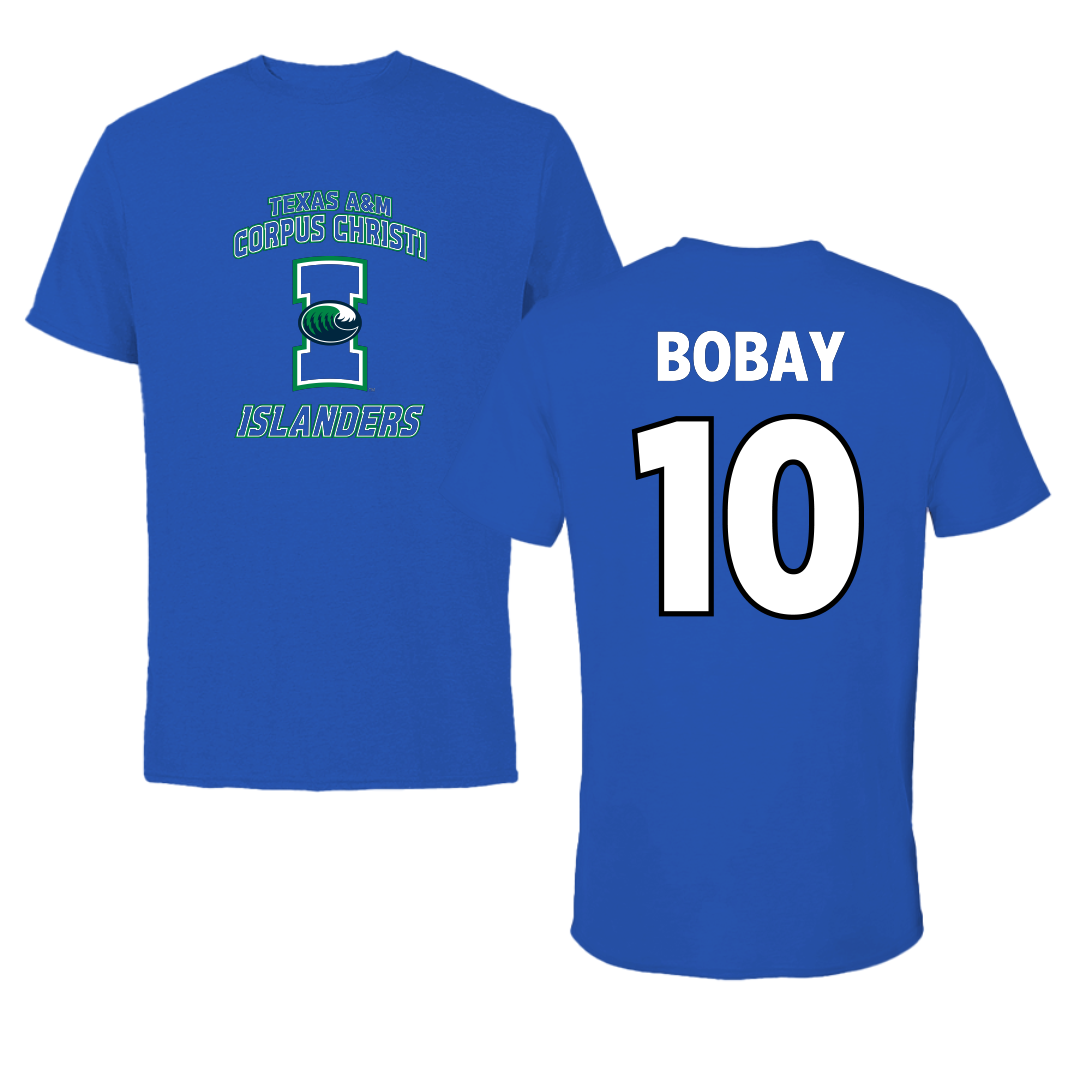 Texas A&M University-Corpus Christi Beach Volleyball Blue Islanders Performance Tee - #10 Kristin Bobay