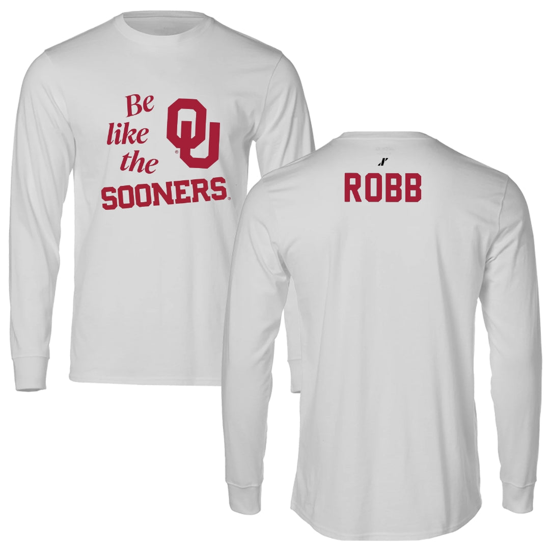 University of Oklahoma Rowing Light Gray Be Like Us Long Sleeve - Alexa Robb