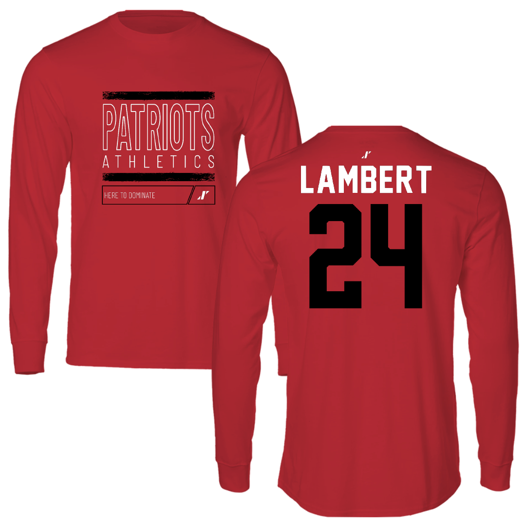 Dallas Baptist University Volleyball Red Dominate Long Sleeve - #24 Lexi Lambert
