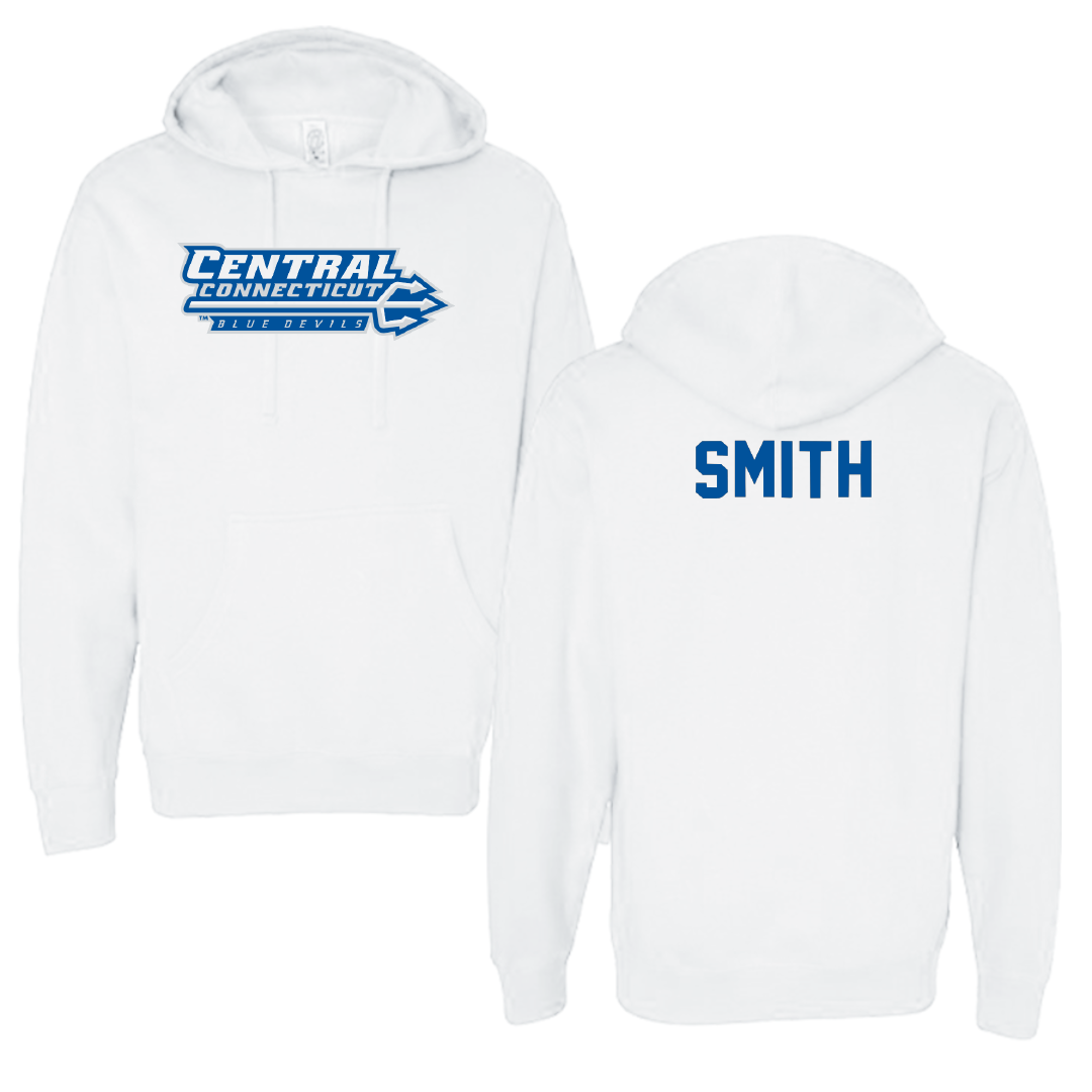 Central Connecticut State University TF and XC White Hoodie - Stephen Smith