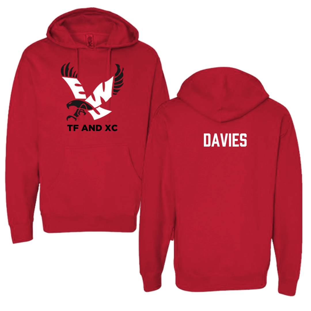 Eastern Washington University TF and XC Red EWU Hoodie - Rhiannon Davies