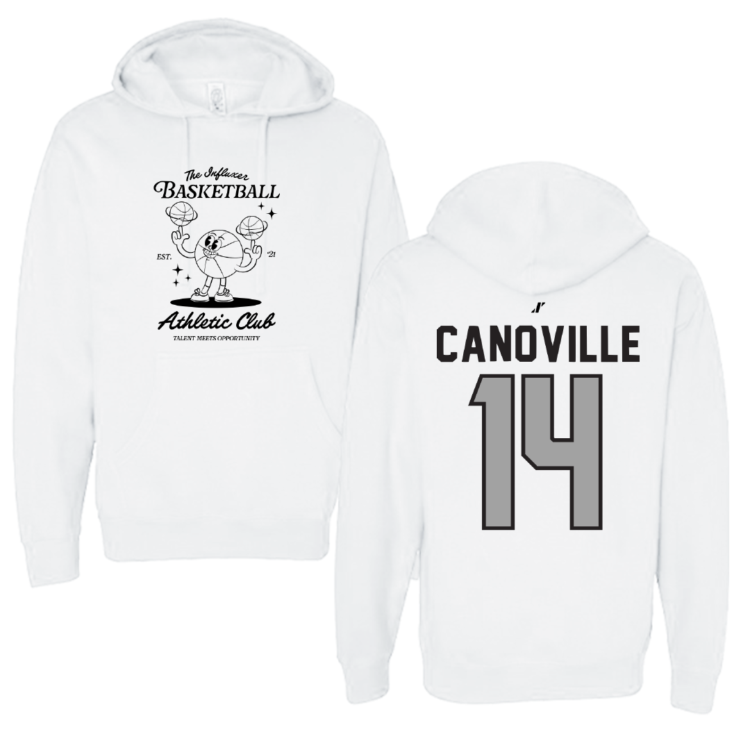 Basketball White Influxer Athletic Club Hoodie - #14 Dylan Canoville