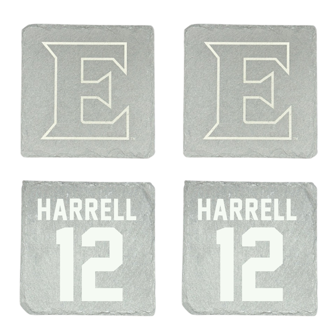 Elon University Basketball Stone Coaster (4 Pack)  - #12 Isaac Harrell