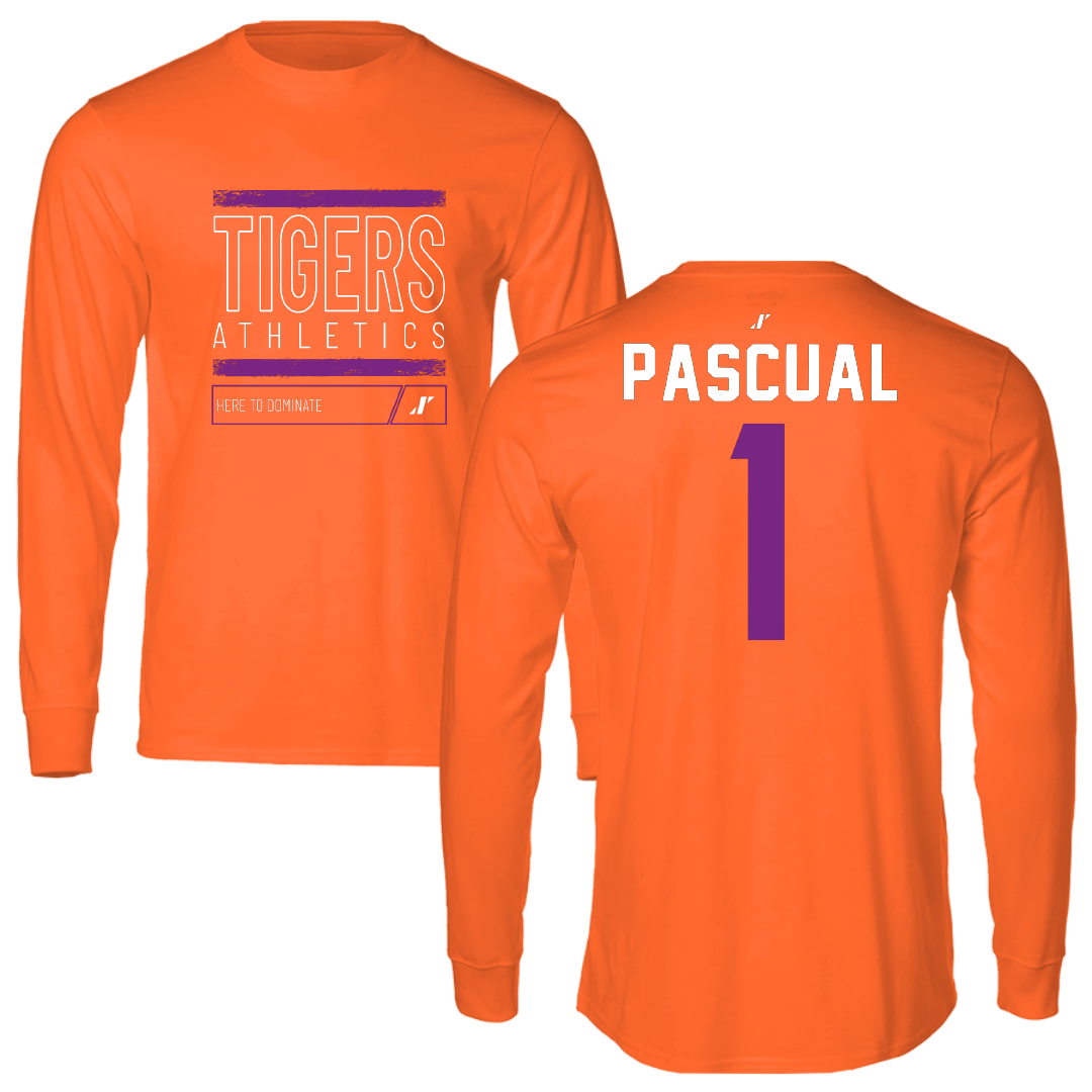 Edward Waters University Soccer Orange Dominate Long Sleeve - #1 Sheila Pascual