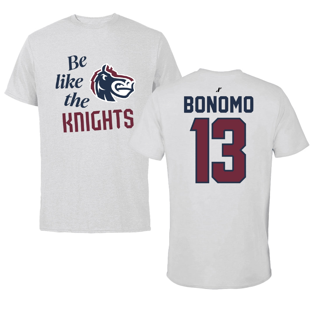 Fairleigh Dickinson University-Metropolitan Campus Volleyball Light Gray Be Like Us Tee - #13 Lorenzo Bonomo