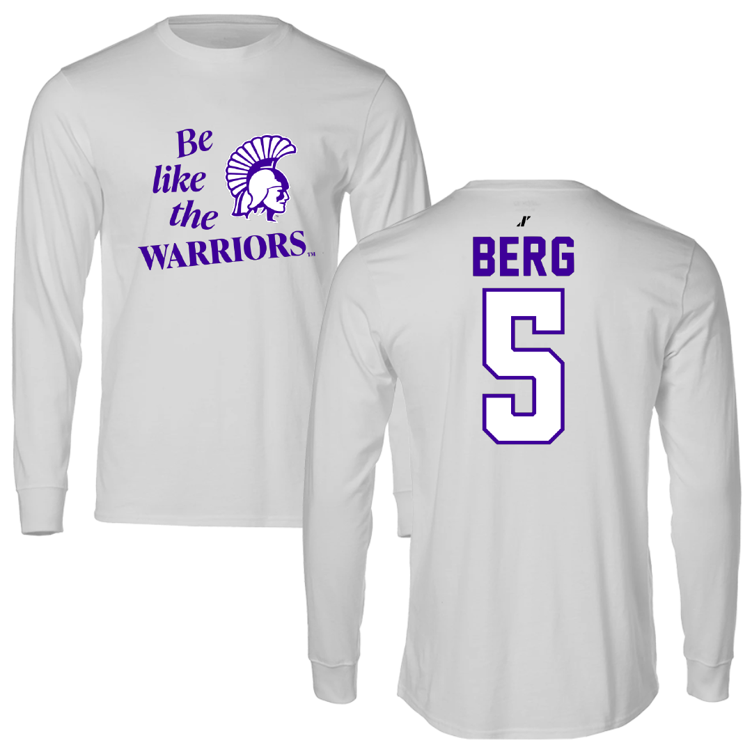 Winona State University Volleyball Light Gray Be Like Us Long Sleeve - #5 Jayda Berg