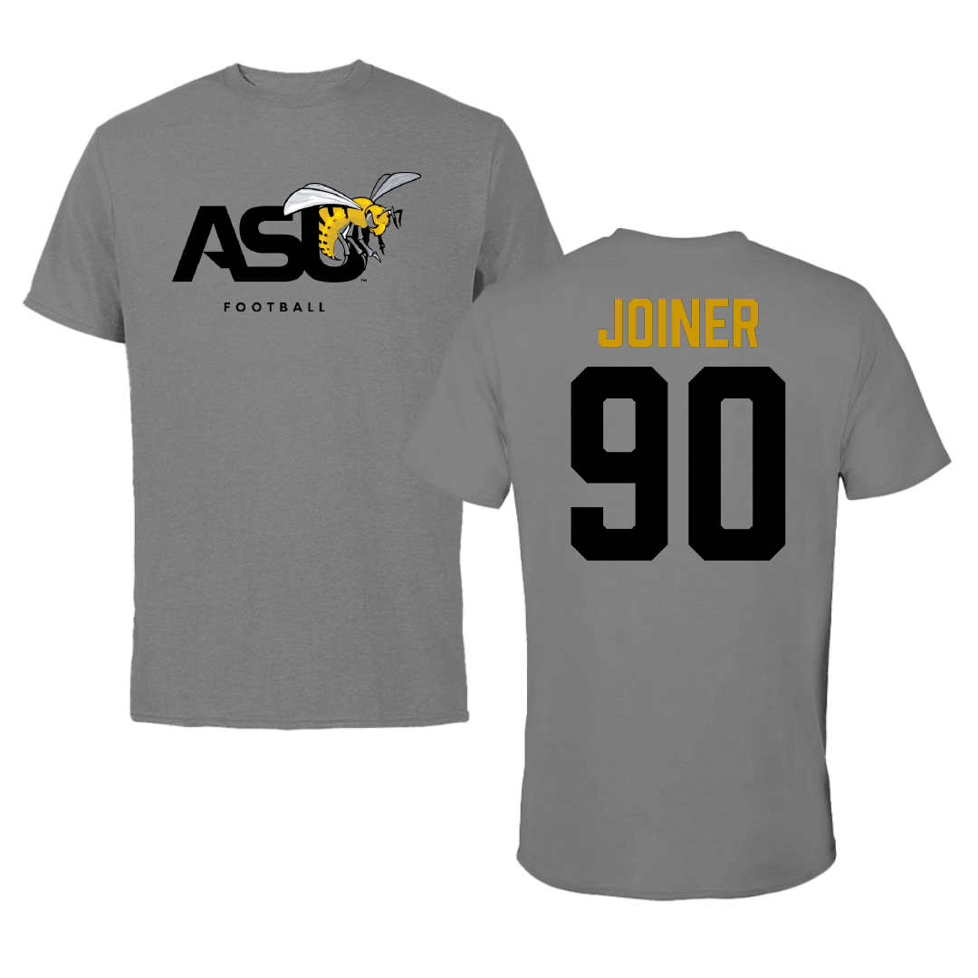 Alabama State University Football Dark Gray Tee - #90 Michael Joiner