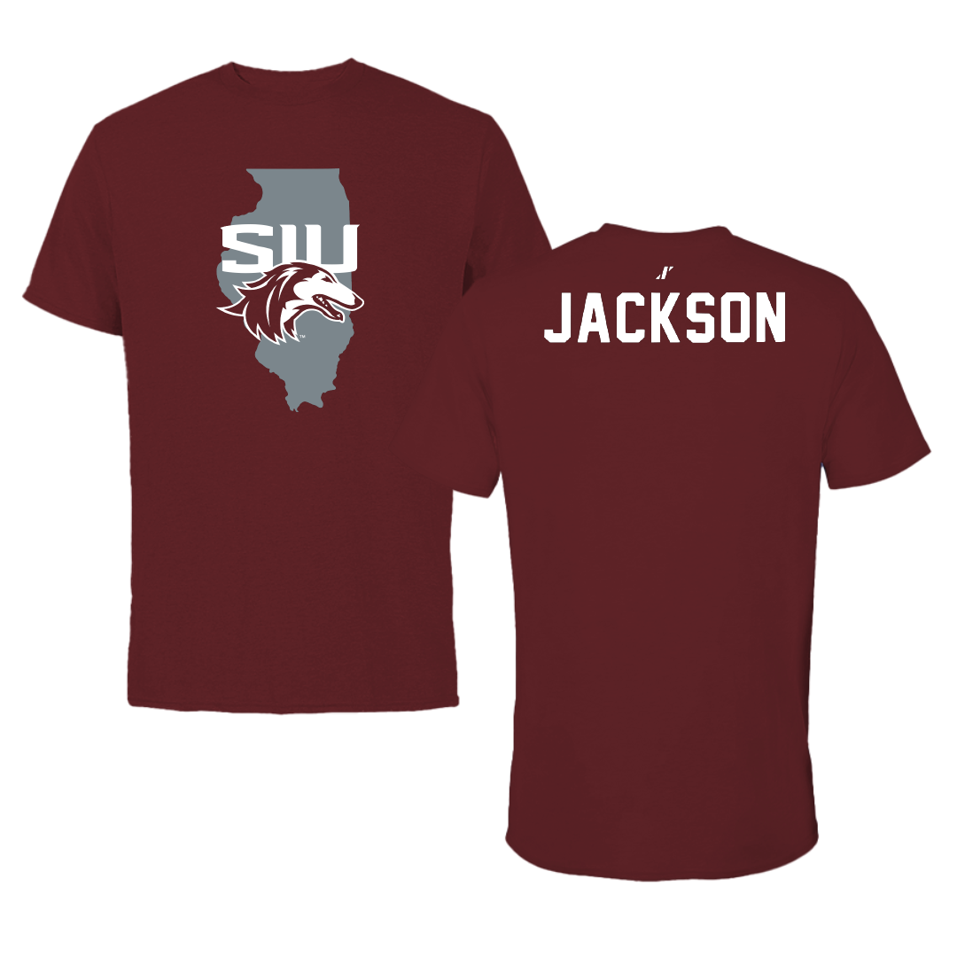 Southern Illinois University at Carbondale TF and XC Maroon State Performance Tee - Andre Jackson