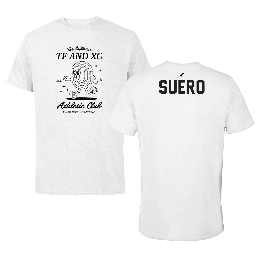 TF and XC White Influxer Athletic Club Tee - Mia Suero
