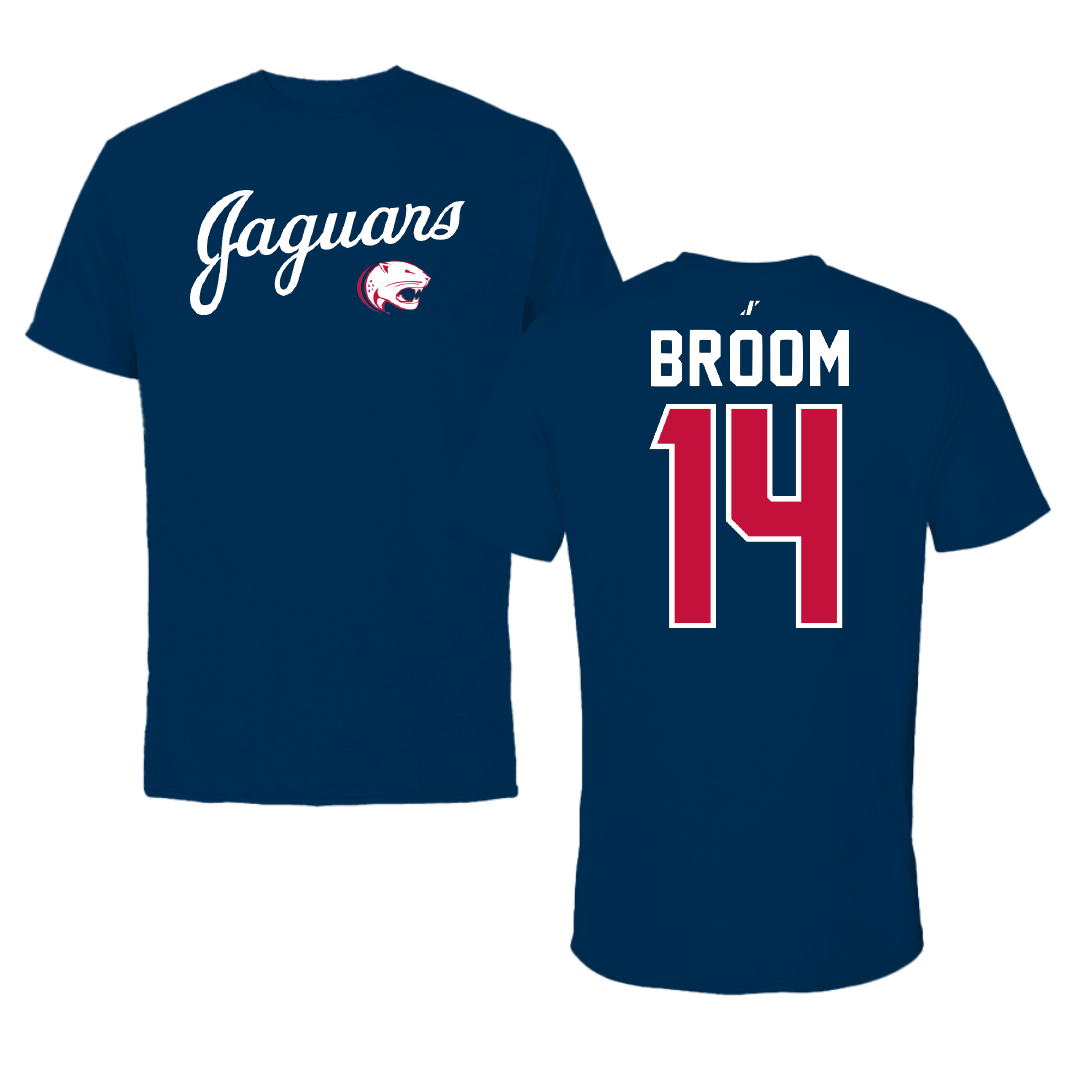 University of South Alabama Basketball Navy General Tee - #14 John Broom