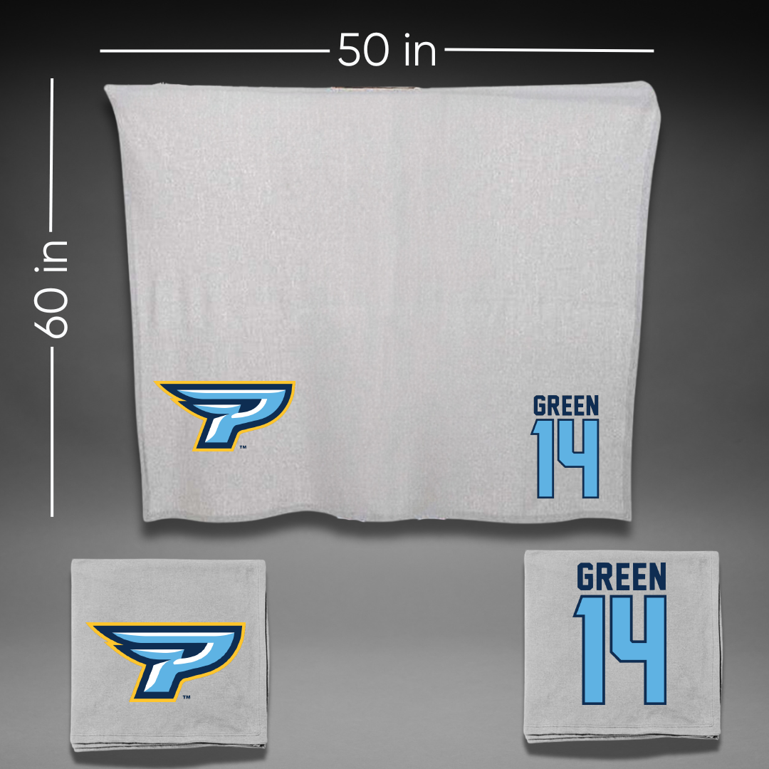Point University Football Gray Blanket - #14 Jordan Green