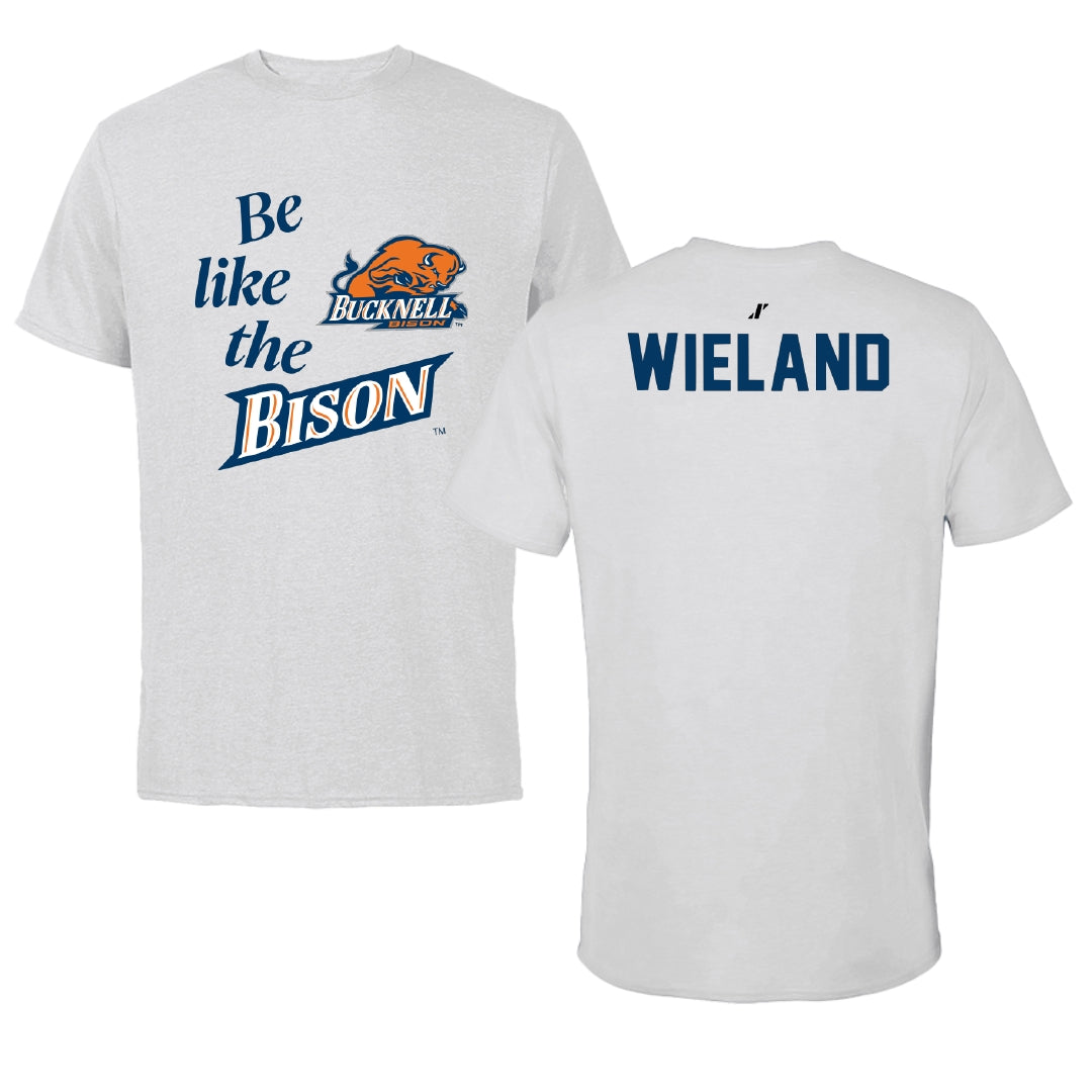 Bucknell University Rowing Light Gray Be Like Us Tee - Caroline Wieland