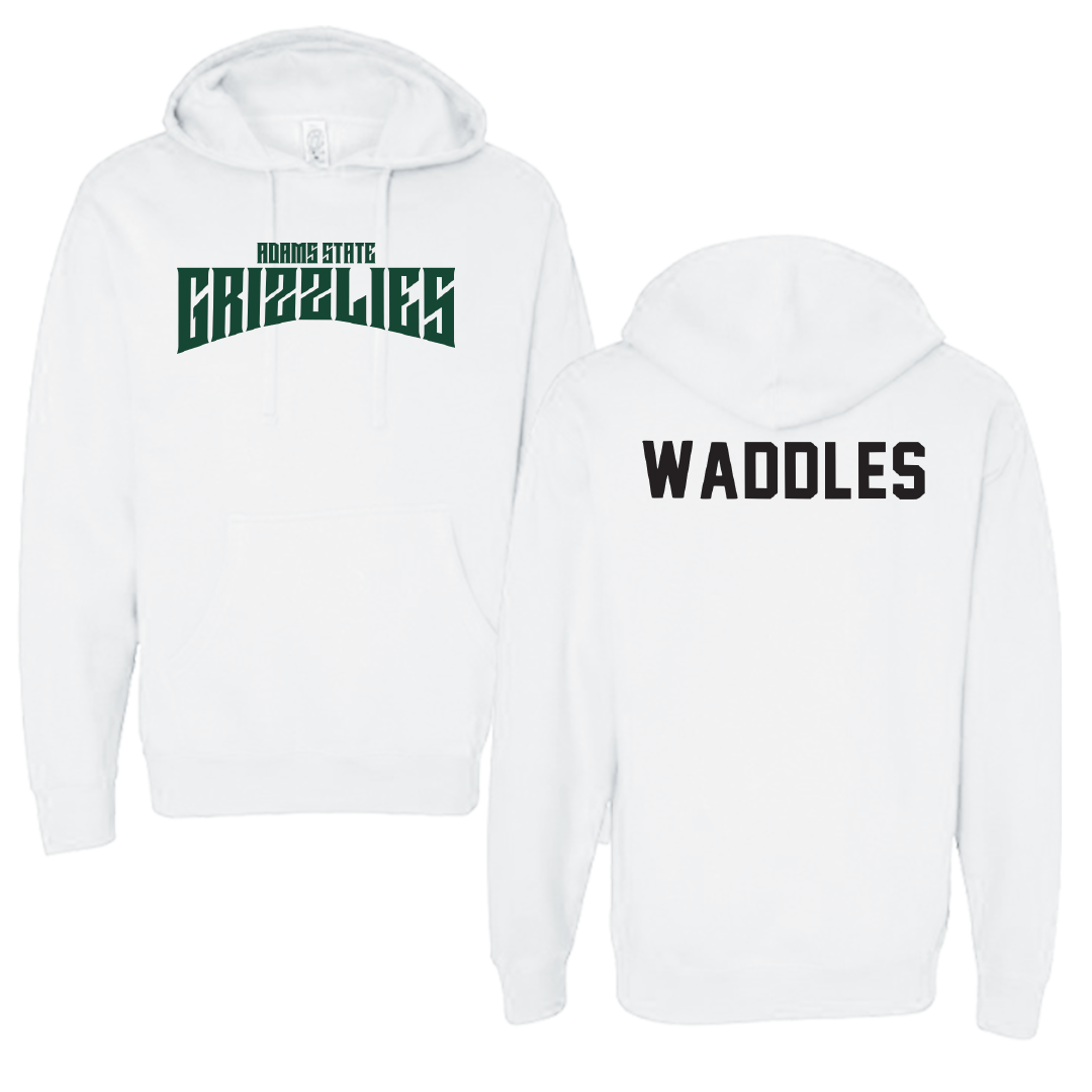 Adams State University TF and XC White Classic Hoodie - James Waddles
