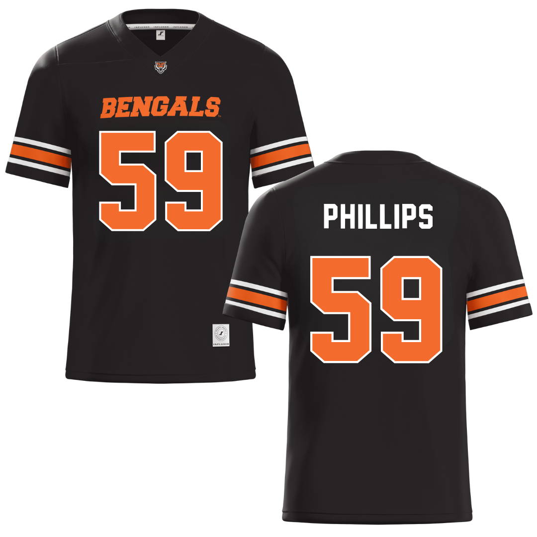 Idaho State University Black Football Jersey - #59 Brady Phillips