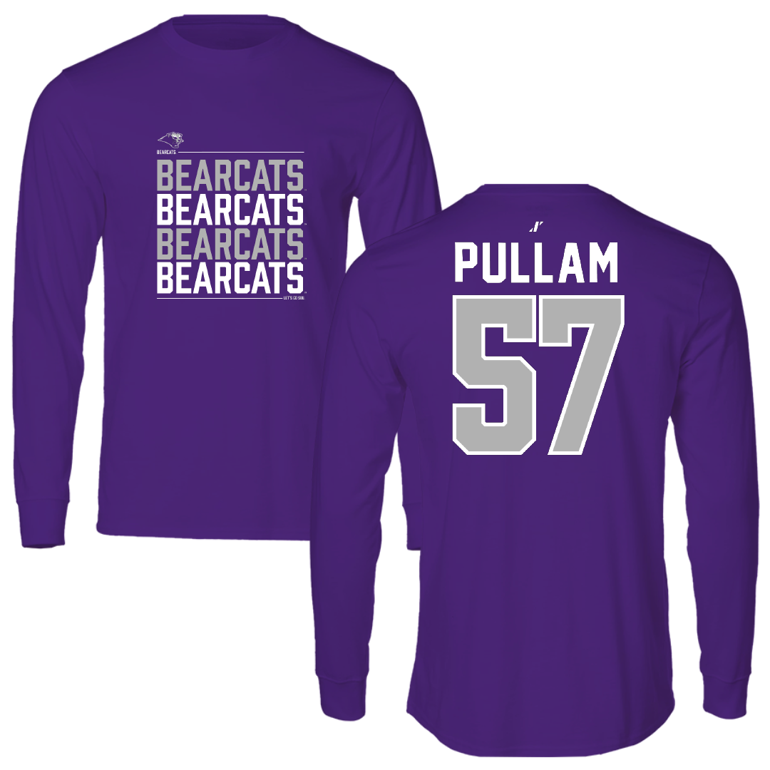 Southwest Baptist University Football Purple General Long Sleeve - #57 Landon Pullam