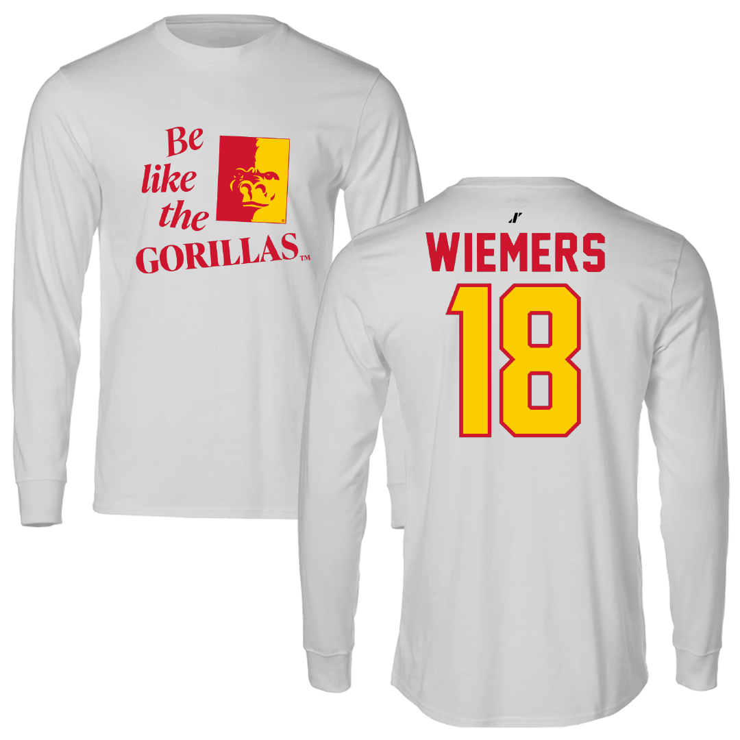 Pittsburg State University Baseball Light Gray Be Like Us Long Sleeve - #18 Brett Wiemers