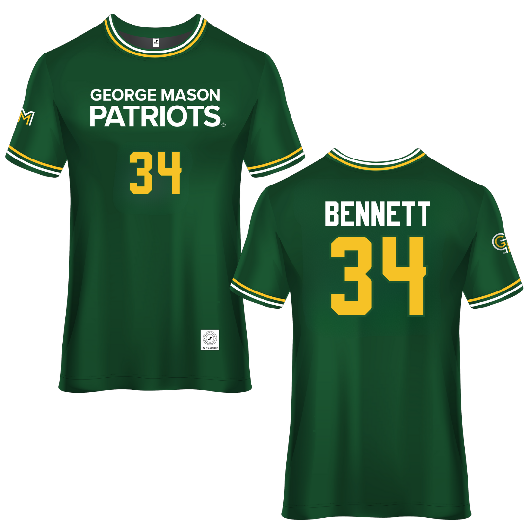 George Mason University Green Soccer Jersey - #34 Jazmine Bennett