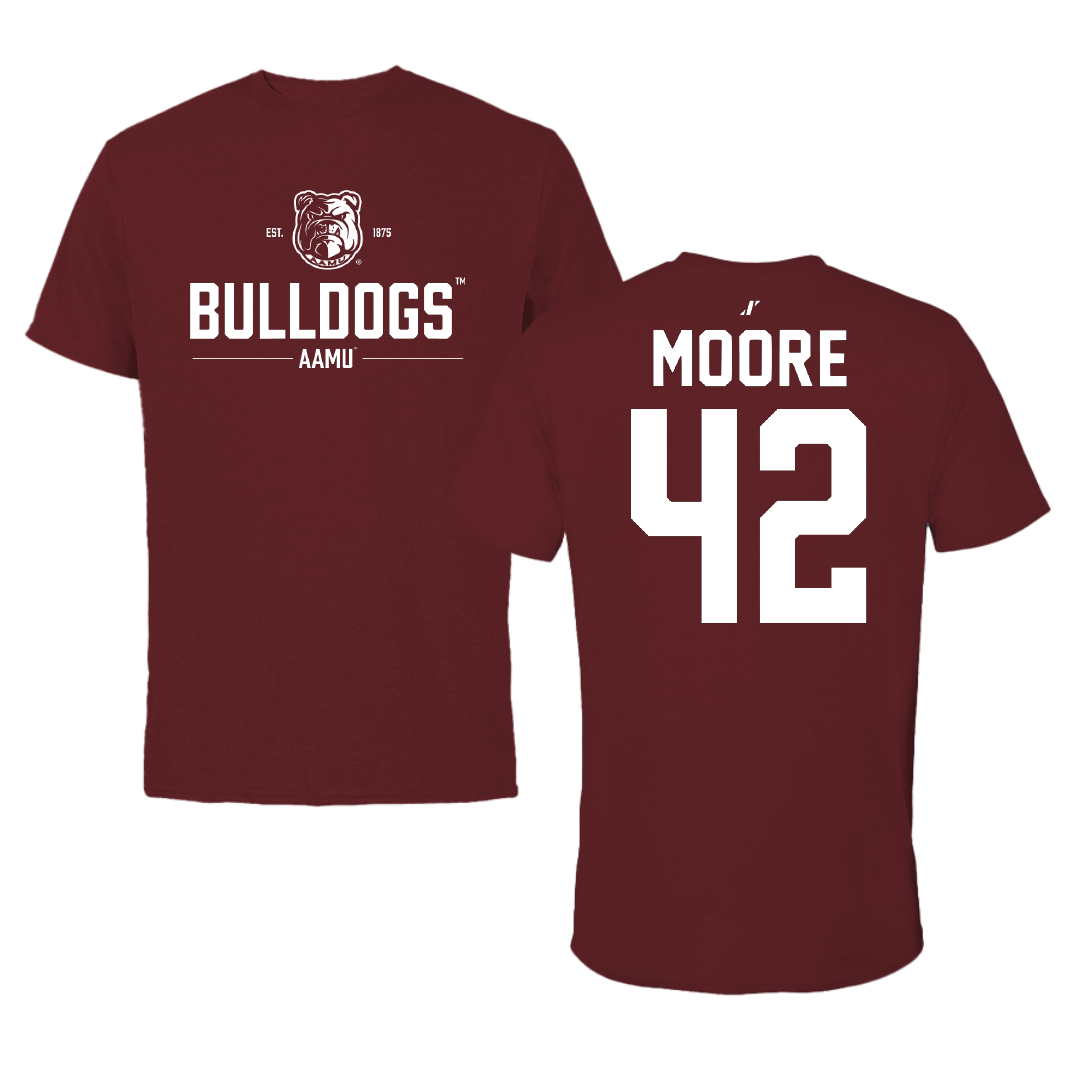 Alabama A&M University Soccer Maroon General Performance Tee - #42 Chelsea Moore