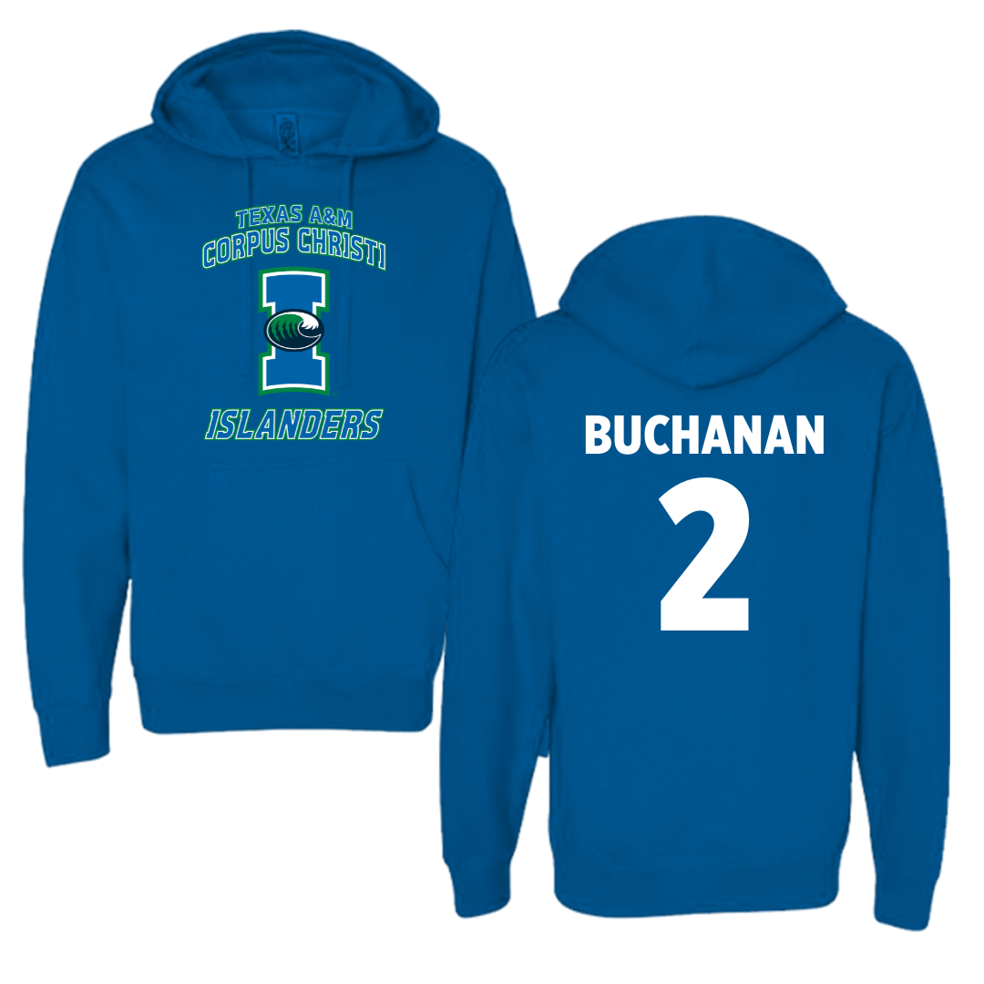 Texas A&M University-Corpus Christi Volleyball Blue Hoodie - #2 Kenna Buchanan