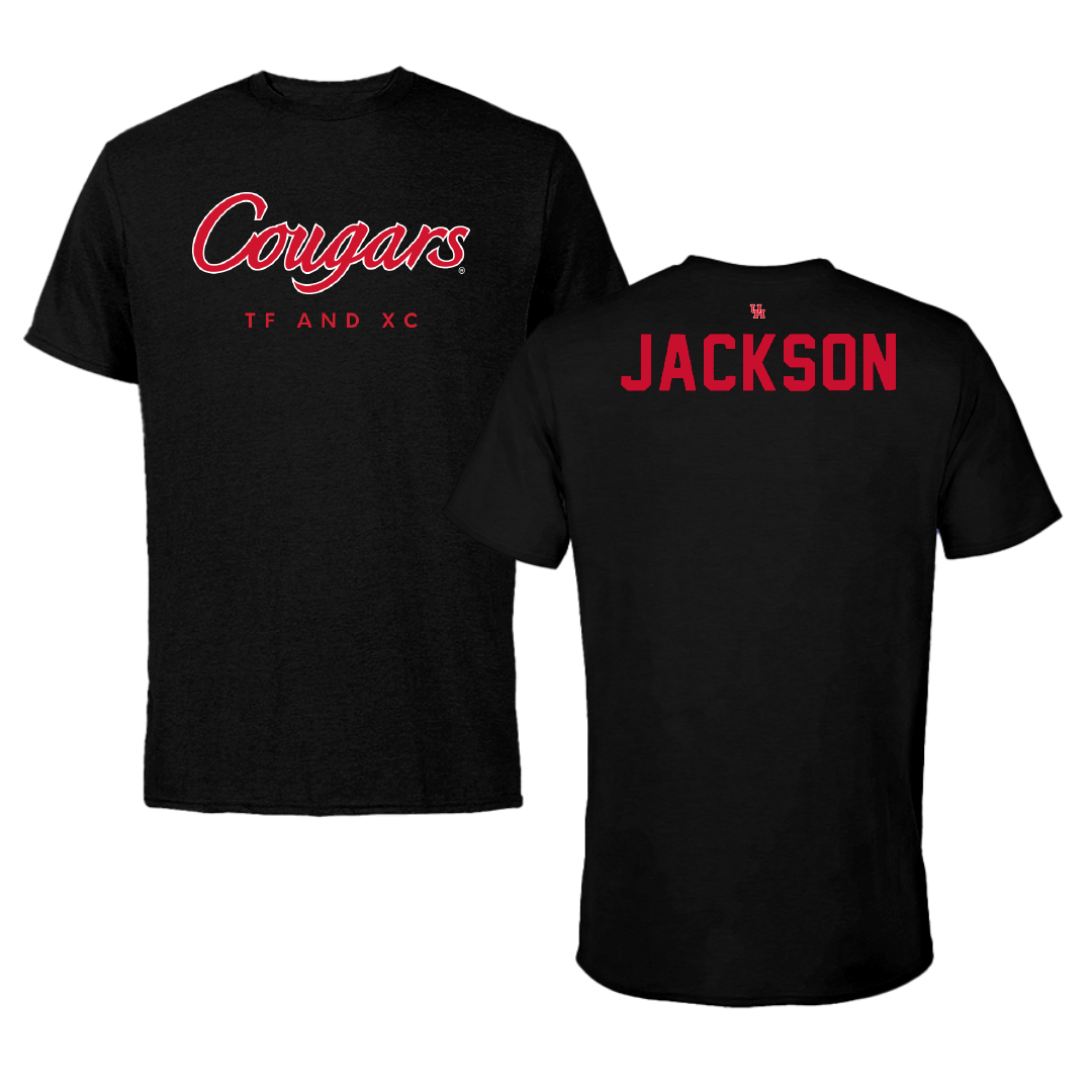 University of Houston TF and XC Black Performance Tee - Taylor Jackson