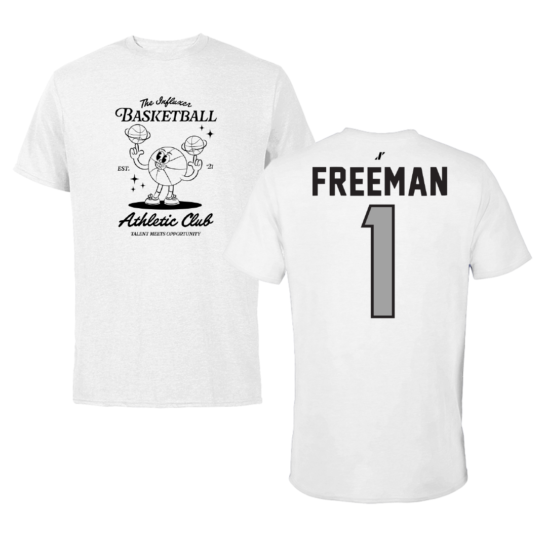 Basketball White Influxer Athletic Club Tee - #1 DJ Freeman