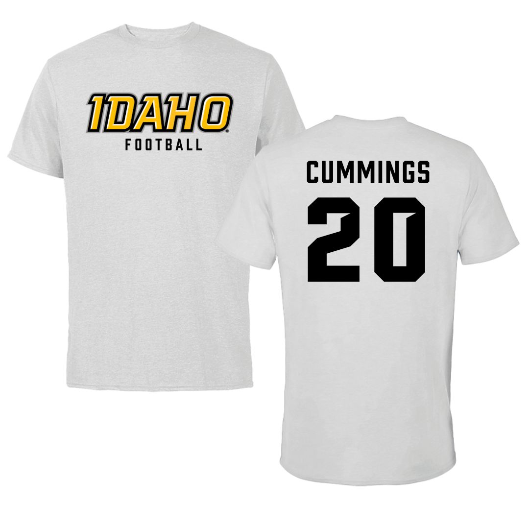 University of Idaho Football Gray Performance Tee - #20 Elisha Cummings