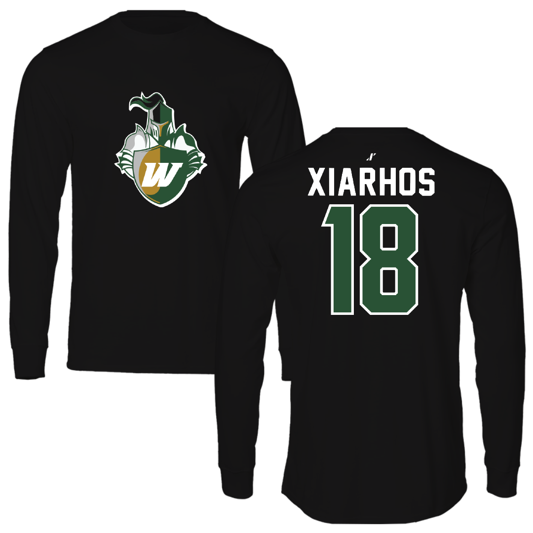 Webber International University Lacrosse Black Performance Long Sleeve - #18 Joseph Xiarhos