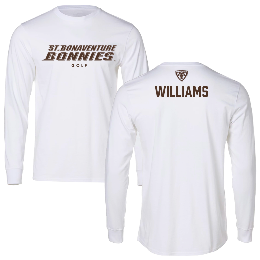 St. Bonaventure University Golf White Long Sleeve - Gabe Williams