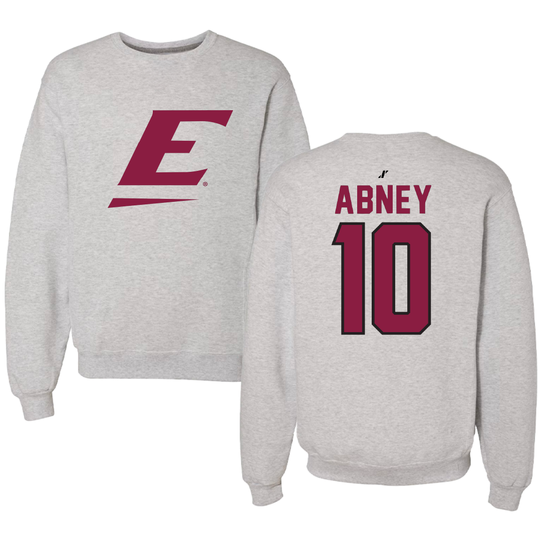 Eastern Kentucky University Volleyball Light Gray Crewneck - #10 Cooper Abney