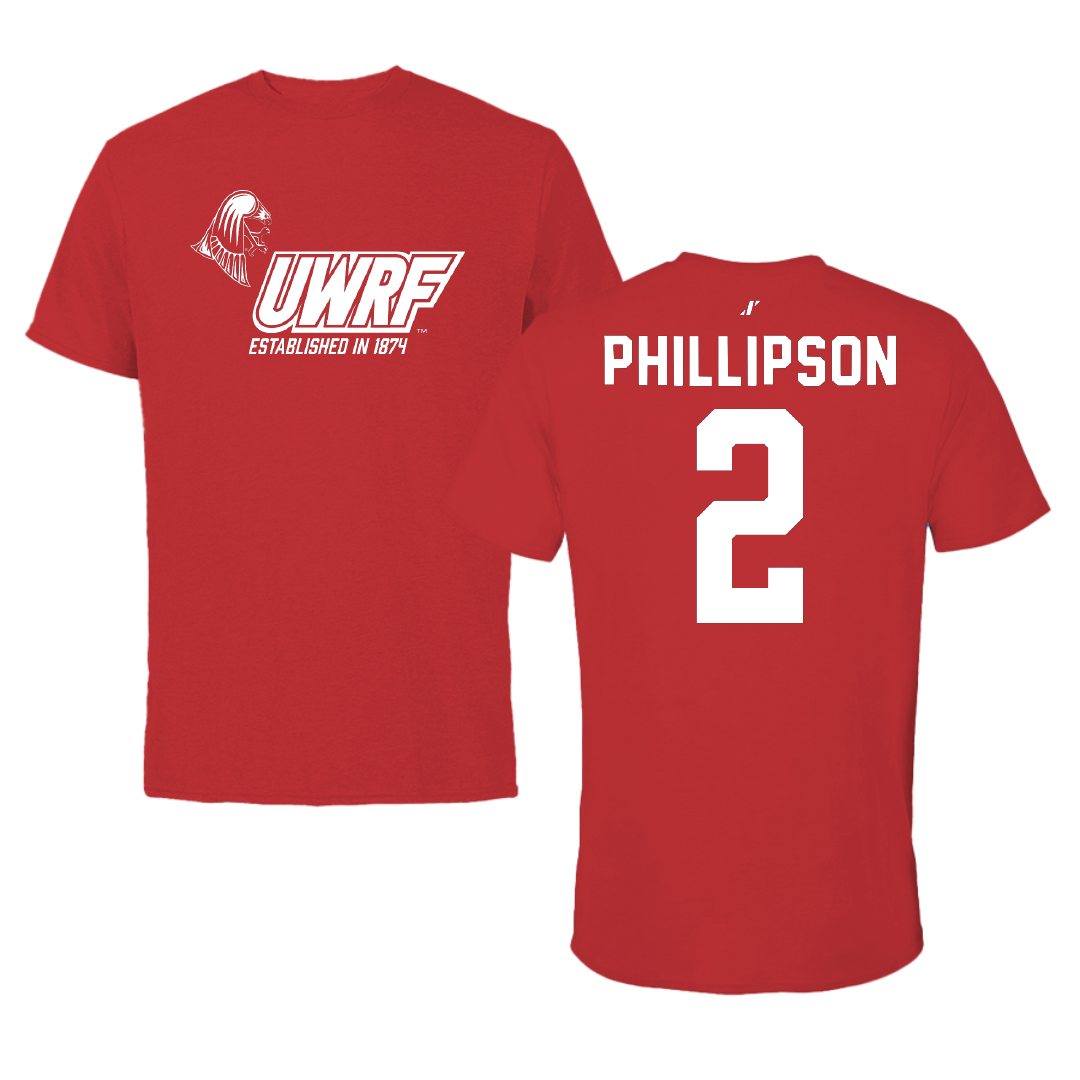 University of Wisconsin-River Falls Soccer Red General Performance Tee - #2 Paul Phillipson