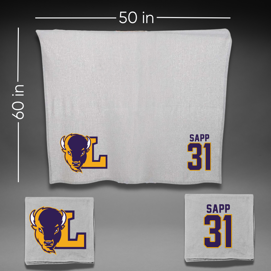 Lipscomb University Softball Gray Blanket - #31 Ryleigh Sapp