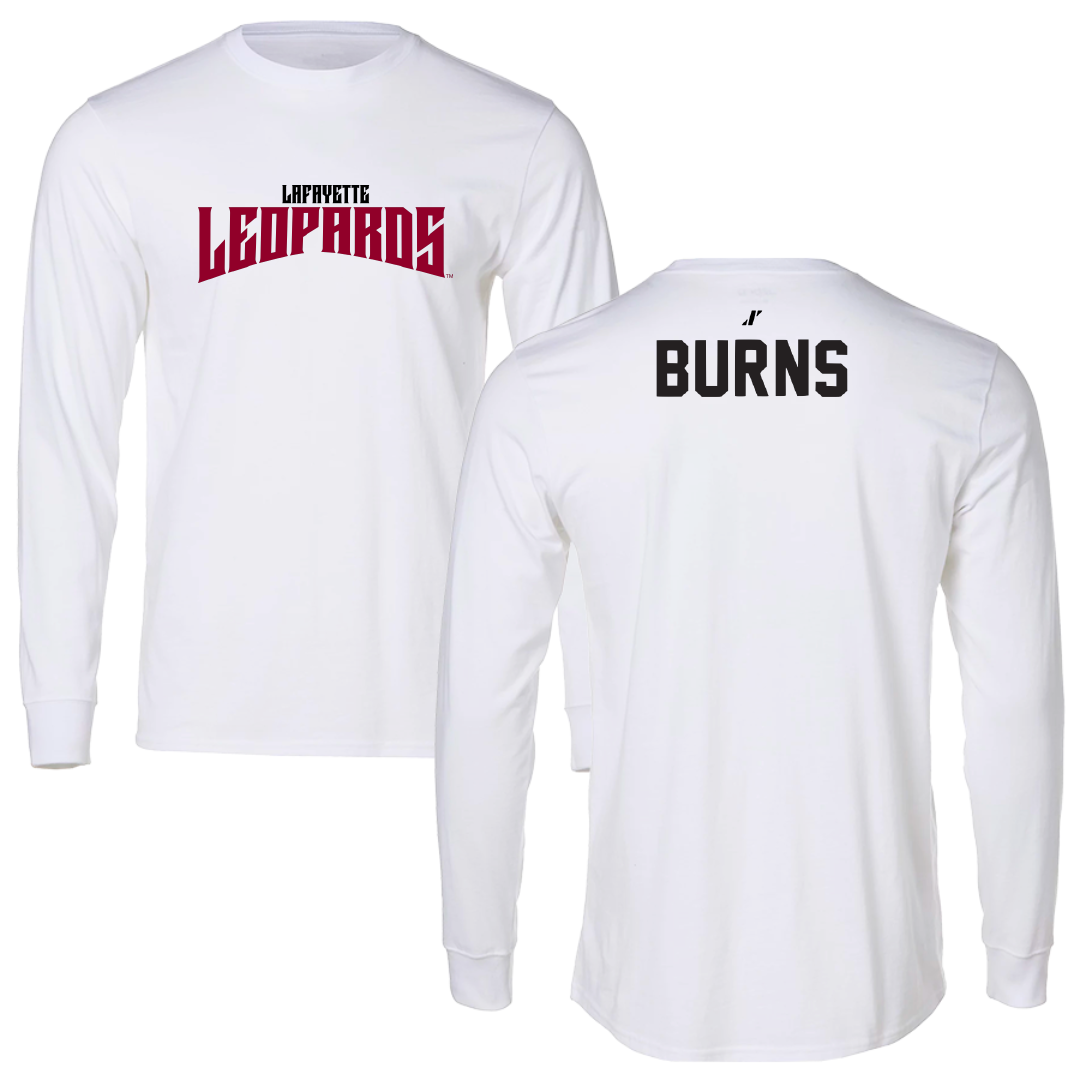 Lafayette College Tennis White Classic Performance Long Sleeve - Ryan Burns