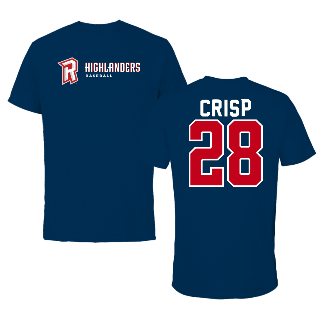 Radford University Baseball Navy Tee - #28 Kyle Crisp