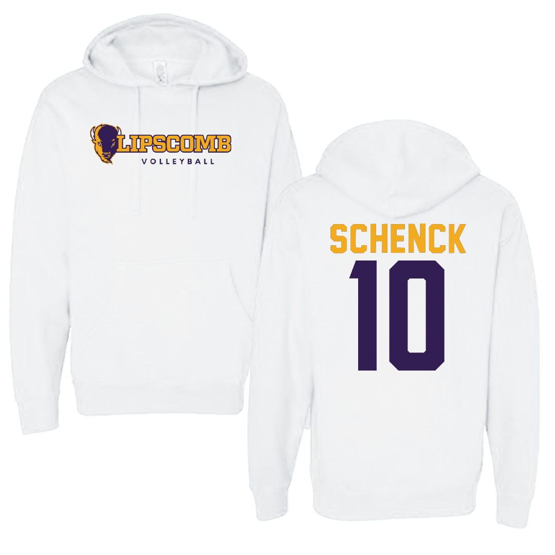 Lipscomb University Volleyball White Hoodie - #10 Kelsey Schenck