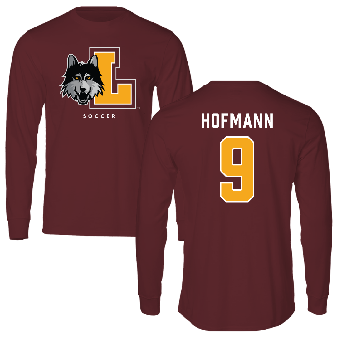 Loyola University-Chicago Soccer Maroon Mascot Performance Long Sleeve - #9 Benni Hofmann