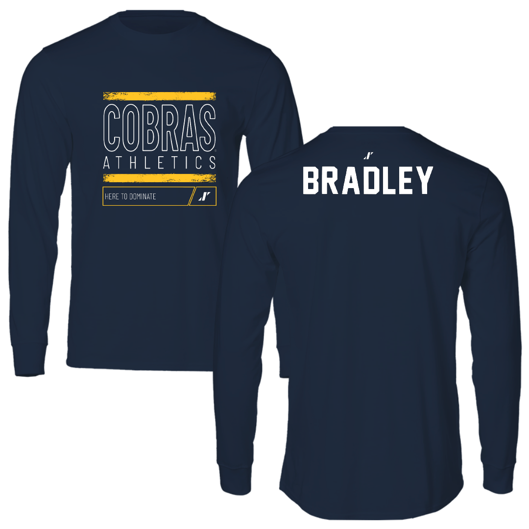 Coker University Golf Navy Dominate Long Sleeve - James Bradley