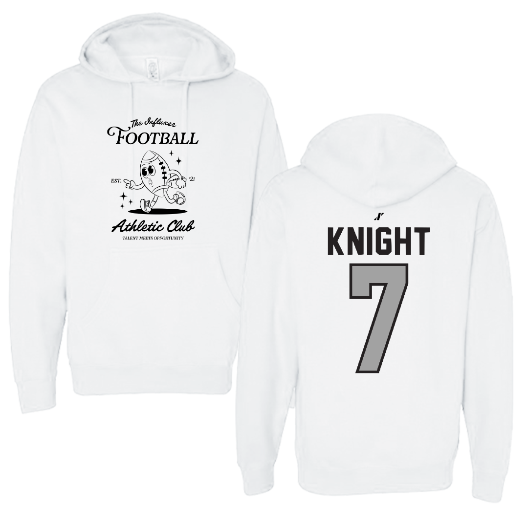 Football White Influxer Athletic Club Hoodie - #7 Malik Knight
