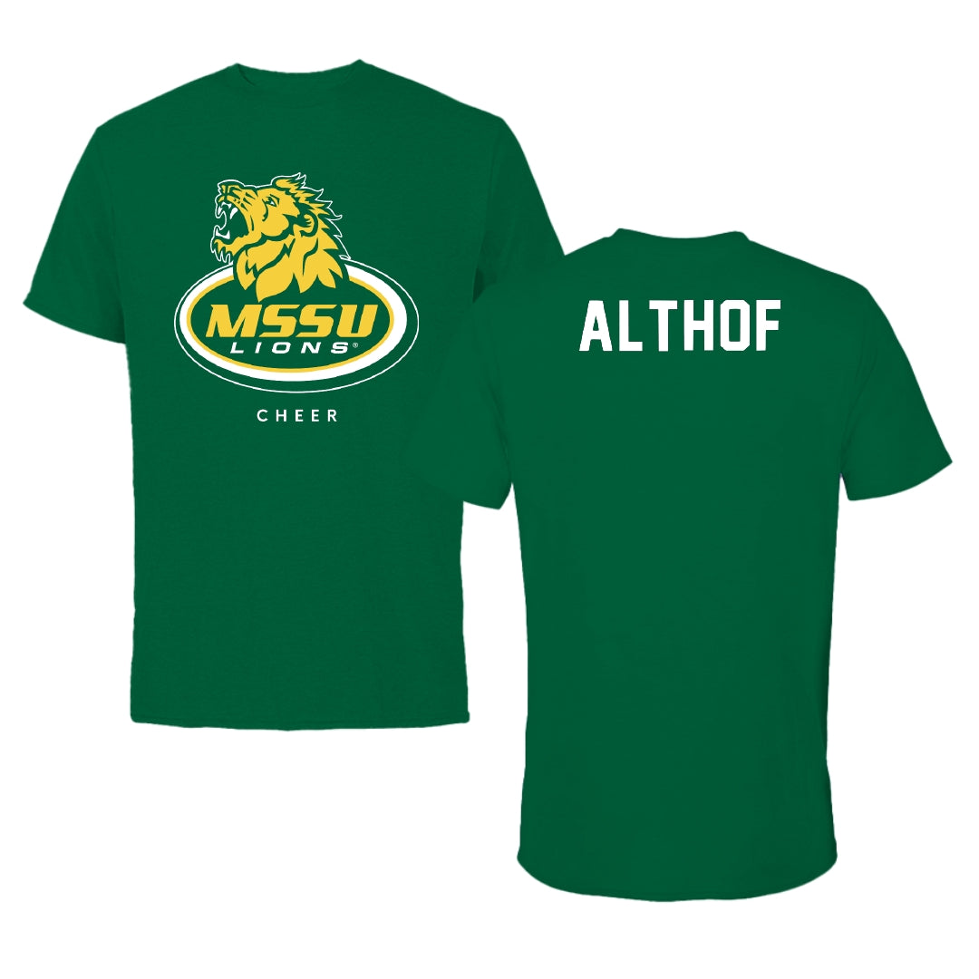 Missouri Southern State University Cheer Kelly Green Tee - Kenna Althof