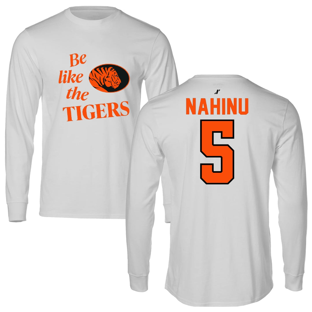East Central University Volleyball Light Gray Be Like Us Long Sleeve - #5 Angel Nahinu